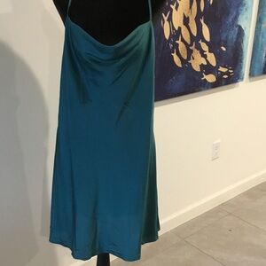 Teal Slip Dress